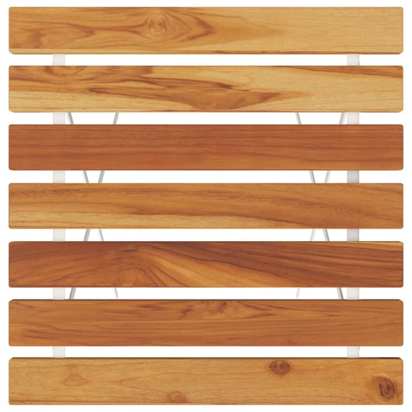 Klappbarer Bistrotisch Akazie Stahl 55x54x71 cm