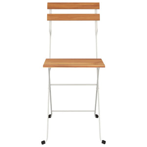 Klappbare Bistrostühle 4er Set Akazie