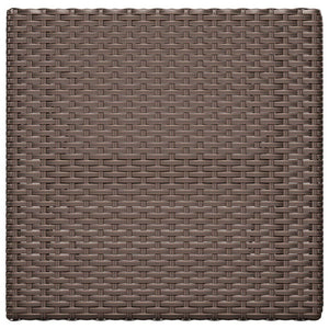 Klappbarer Bistrotisch Braun Poly Rattan