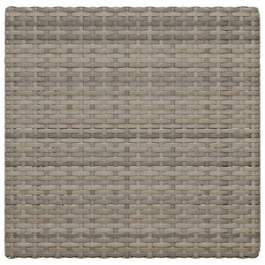 Klappbarer Bistrotisch Grau Poly Rattan