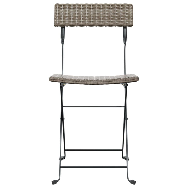 Klappbare Bistrostühle, 2er Set, Grau
