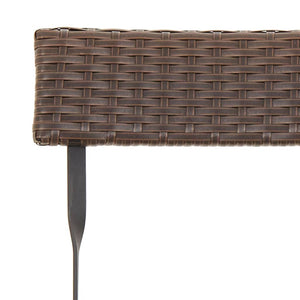Klappbares 3-tlg. Bistro-Set Braun Rattan