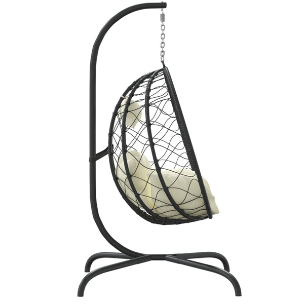 Hängesessel Cremeweiß mit Kissen