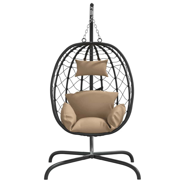 Hängesessel Taupe mit Kissen