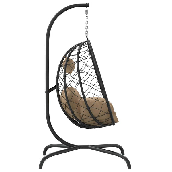 Hängesessel Taupe mit Kissen