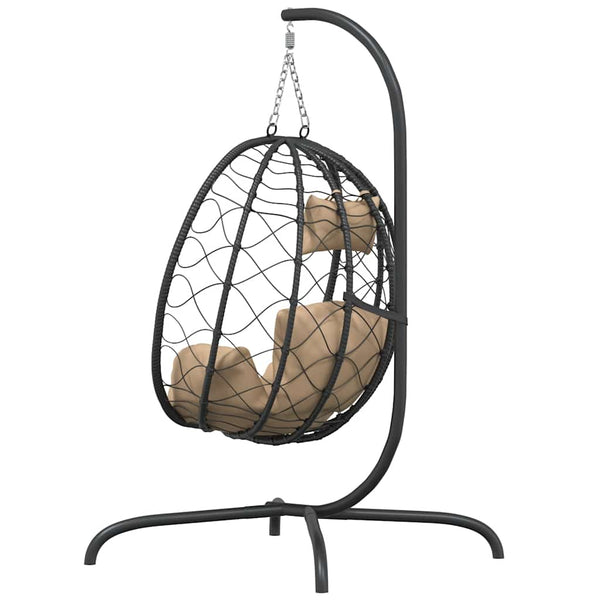 Hängesessel Taupe mit Kissen