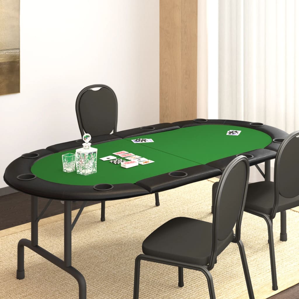 Klappbare Poker Tischauflage für 10 Spieler