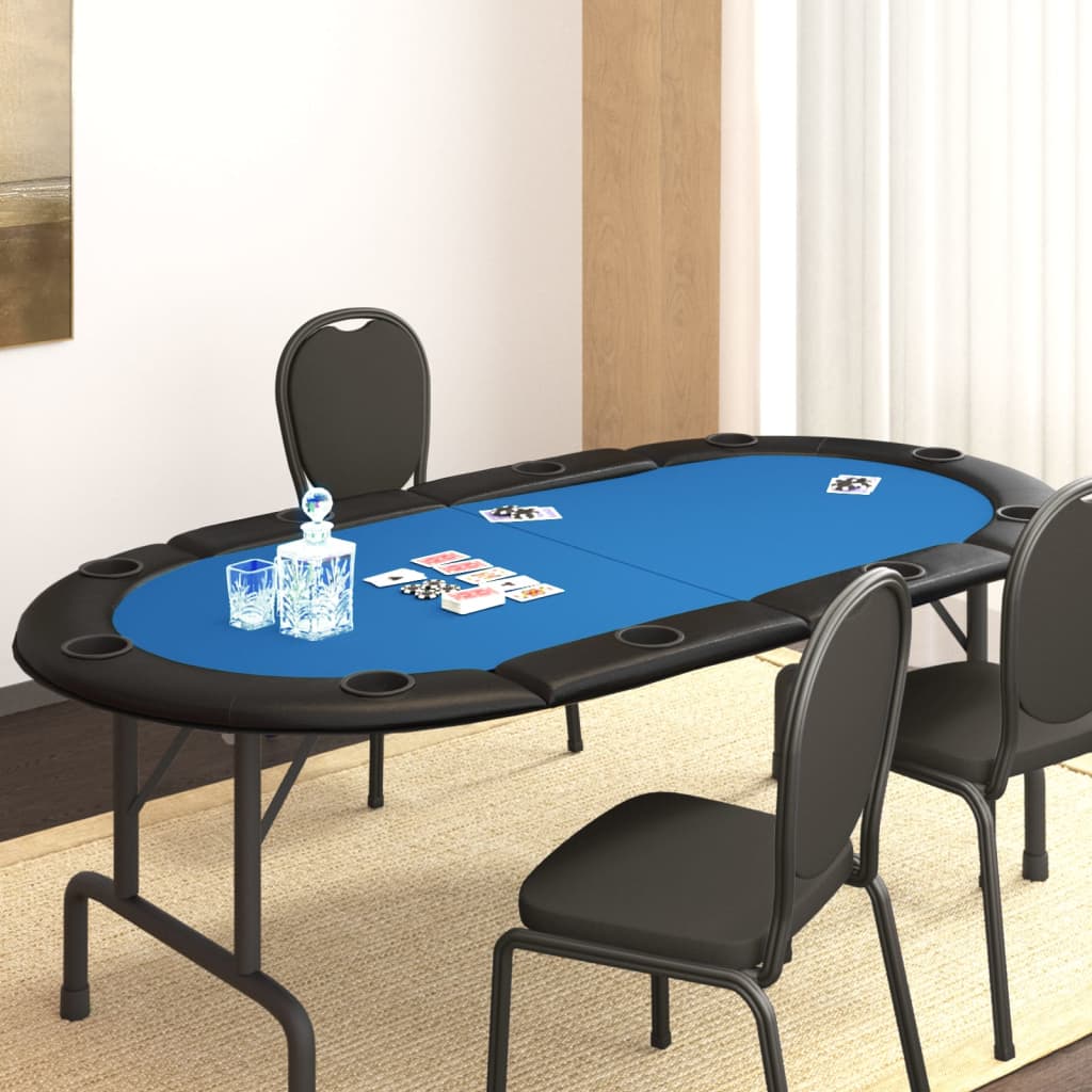 Klappbare Poker-Tischauflage für 10 Spieler