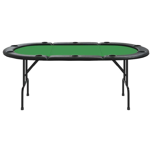 Klappbarer Pokertisch für 10 Spieler, Grün