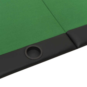 Klappbarer Pokertisch für 10 Spieler, Grün