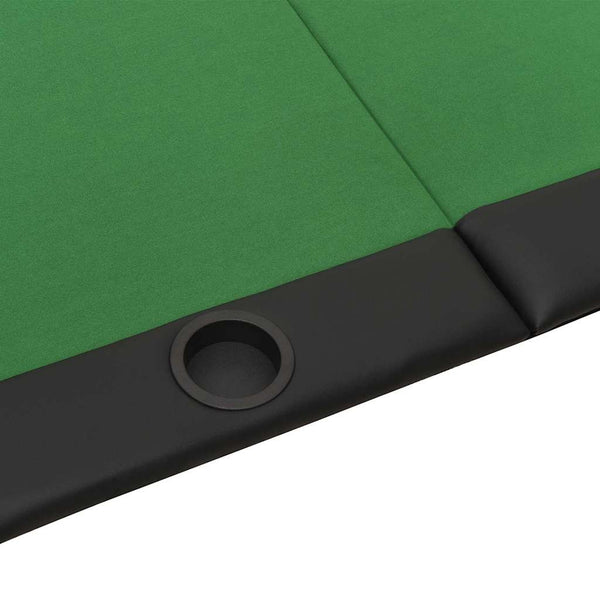 Klappbarer Pokertisch für 10 Spieler, Grün