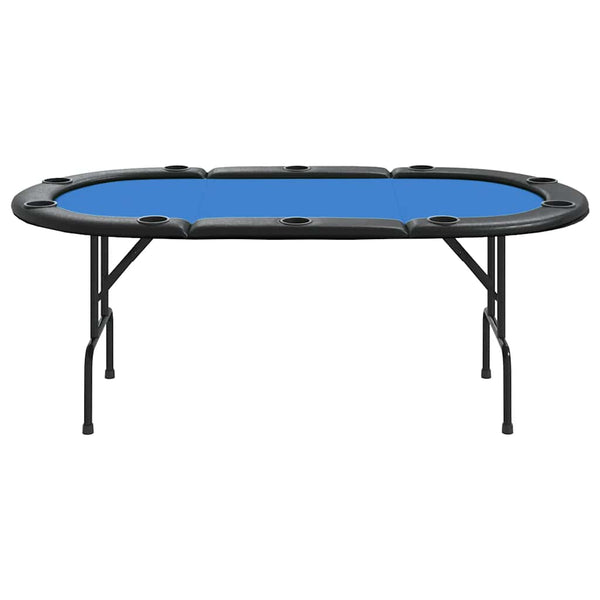 Klappbarer Pokertisch für 10 Spieler, Blau