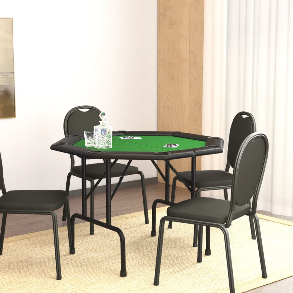 Klappbarer Pokertisch für 8 Spieler, Grün
