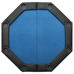Klappbarer Pokertisch für 8 Spieler, Blau