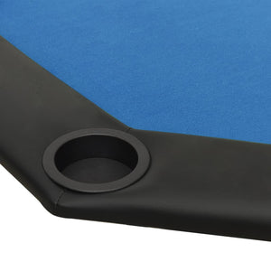 Klappbarer Pokertisch für 8 Spieler, Blau