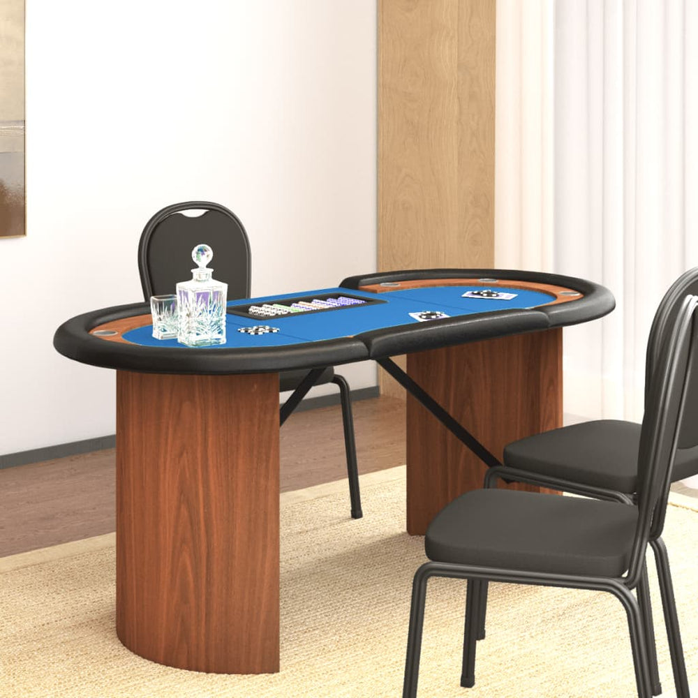 Pokertisch für 10 Spieler mit Chipablage