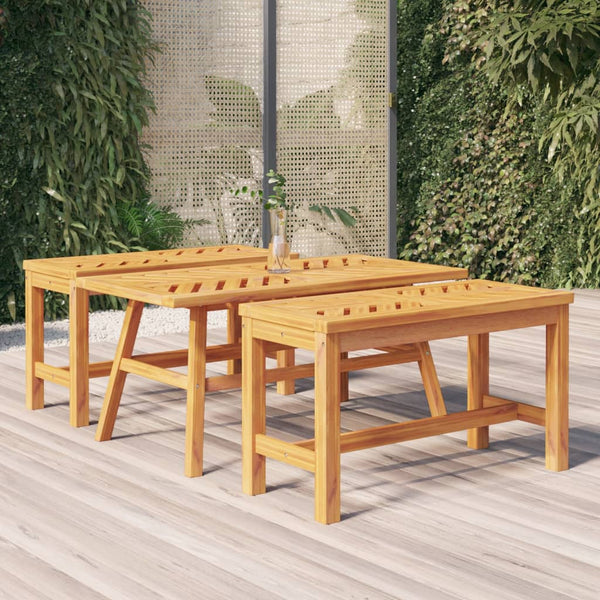 Akazie Couchtisch 100x50 cm