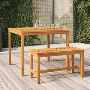Gartenbank Akazie Massivholz 80 cm