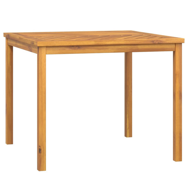 vidaXL Table de salle à manger de jardin 90x90x74 cm en bois d'acacia massif