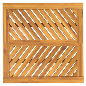 vidaXL Table de salle à manger de jardin 90x90x74 cm en bois d'acacia massif
