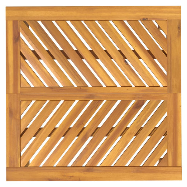 vidaXL Table de salle à manger de jardin 90x90x74 cm en bois d'acacia massif
