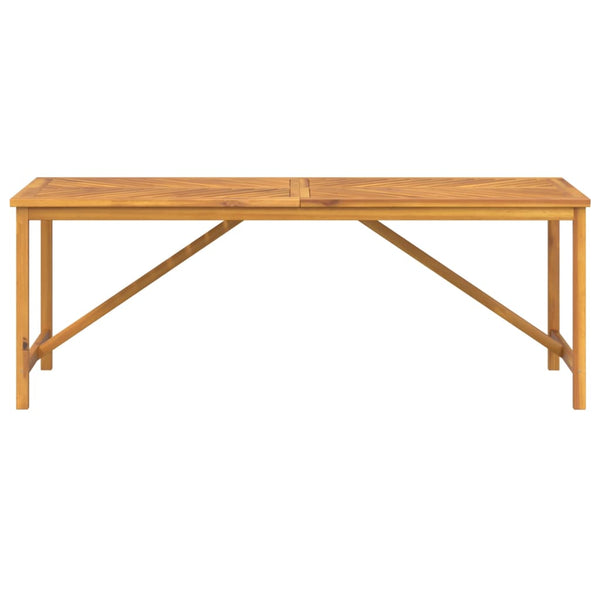 Massivholz Akazienholz Gartentisch, 200 cm