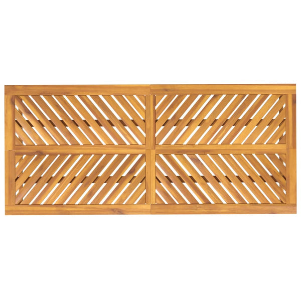 Massivholz Akazienholz Gartentisch, 200 cm
