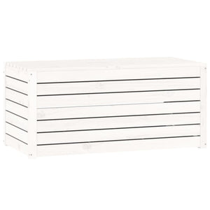 Gartenbox Weiß Kiefer Massivholz 101 cm