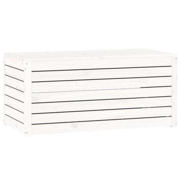 Gartenbox Weiß Kiefer Massivholz 101 cm