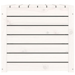 Gartenbox Weiß Kiefer Massivholz 101 cm