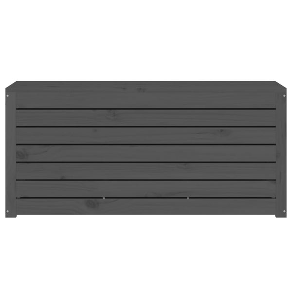 Gartenbox Grau Kiefer Massivholz 101x50,5x46,5 cm