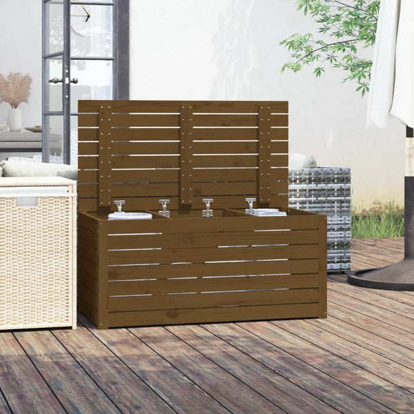 Gartenbox Honigbraun Kiefer Massivholz