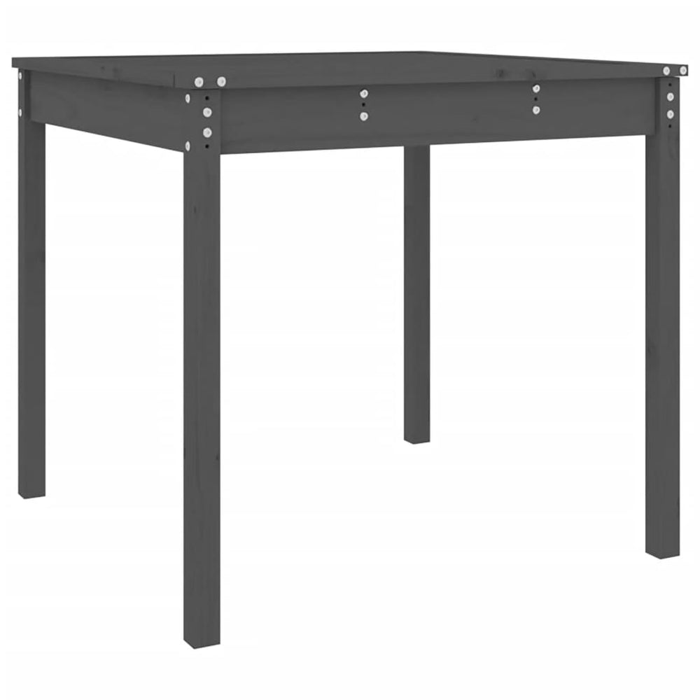 Grauer Gartentisch 82,5x82,5cm Kiefer Massivholz