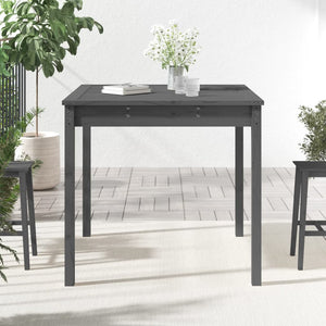 Grauer Gartentisch 82,5x82,5cm Kiefer Massivholz