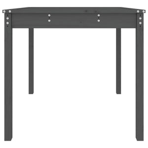 Grauer Gartentisch 82,5x82,5cm Kiefer Massivholz