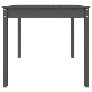 Grauer Gartentisch 82,5x82,5cm Kiefer Massivholz