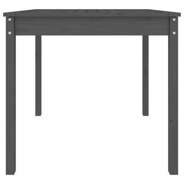 Grauer Gartentisch 82,5x82,5cm Kiefer Massivholz
