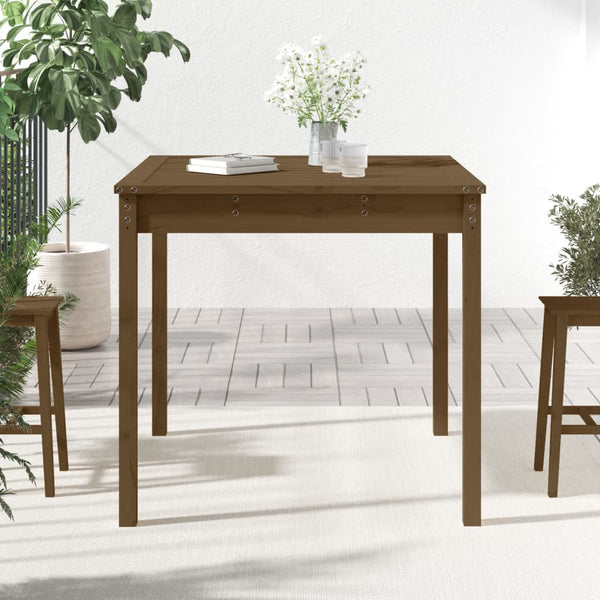 Gartentisch Honigbraun Kiefer Massivholz 82,5x82,5 cm