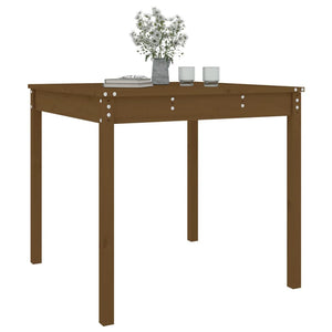 Gartentisch Honigbraun Kiefer Massivholz 82,5x82,5 cm