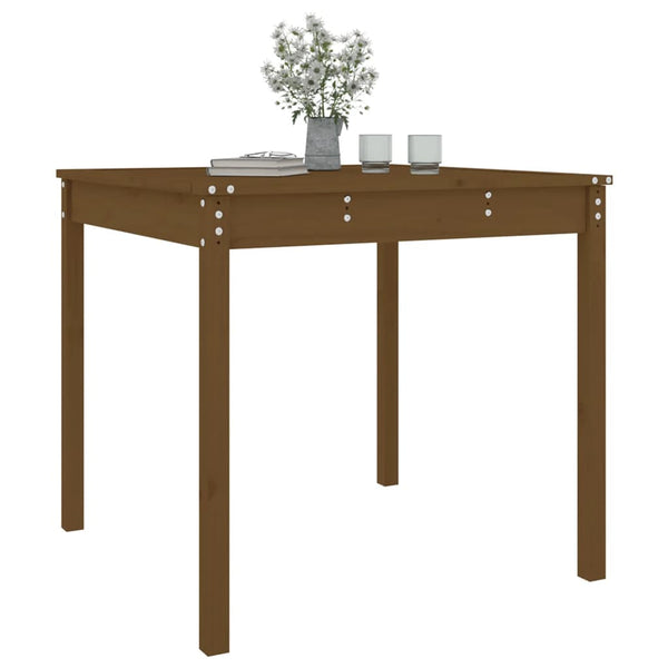 Gartentisch Honigbraun Kiefer Massivholz 82,5x82,5 cm
