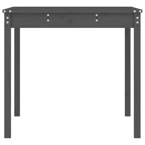 Grauer Gartentisch 121x82,5cm Kiefer Massivholz