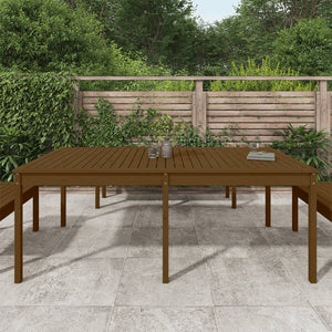 Gartentisch Honigbraun Kiefer Massivholz 203,5cm