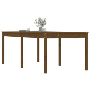 Gartentisch Honigbraun Kiefer Massivholz 203,5cm