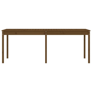 Gartentisch Honigbraun Kiefer Massivholz 203,5cm