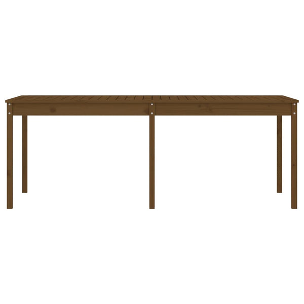 Gartentisch Honigbraun Kiefer Massivholz 203,5cm