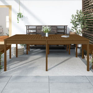 Gartentisch Honigbraun Kiefer Massivholz 203,5cm