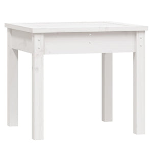 Weiße Gartenbank Kiefer Massivholz 50 cm