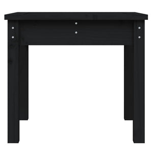 Schwarze Gartenbank Kiefer Massivholz 50cm