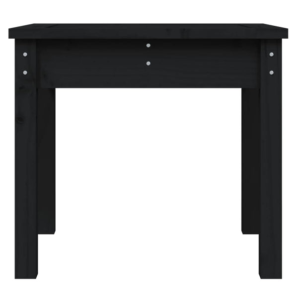 Schwarze Gartenbank Kiefer Massivholz 50cm