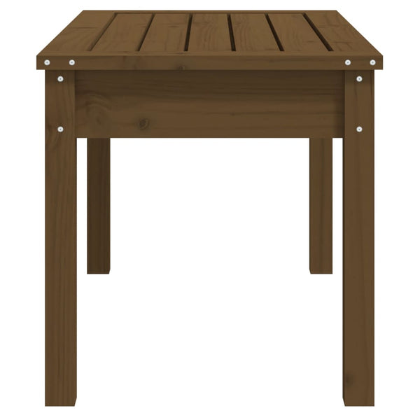 Gartenbank Honigbraun Kiefer Massivholz 80cm